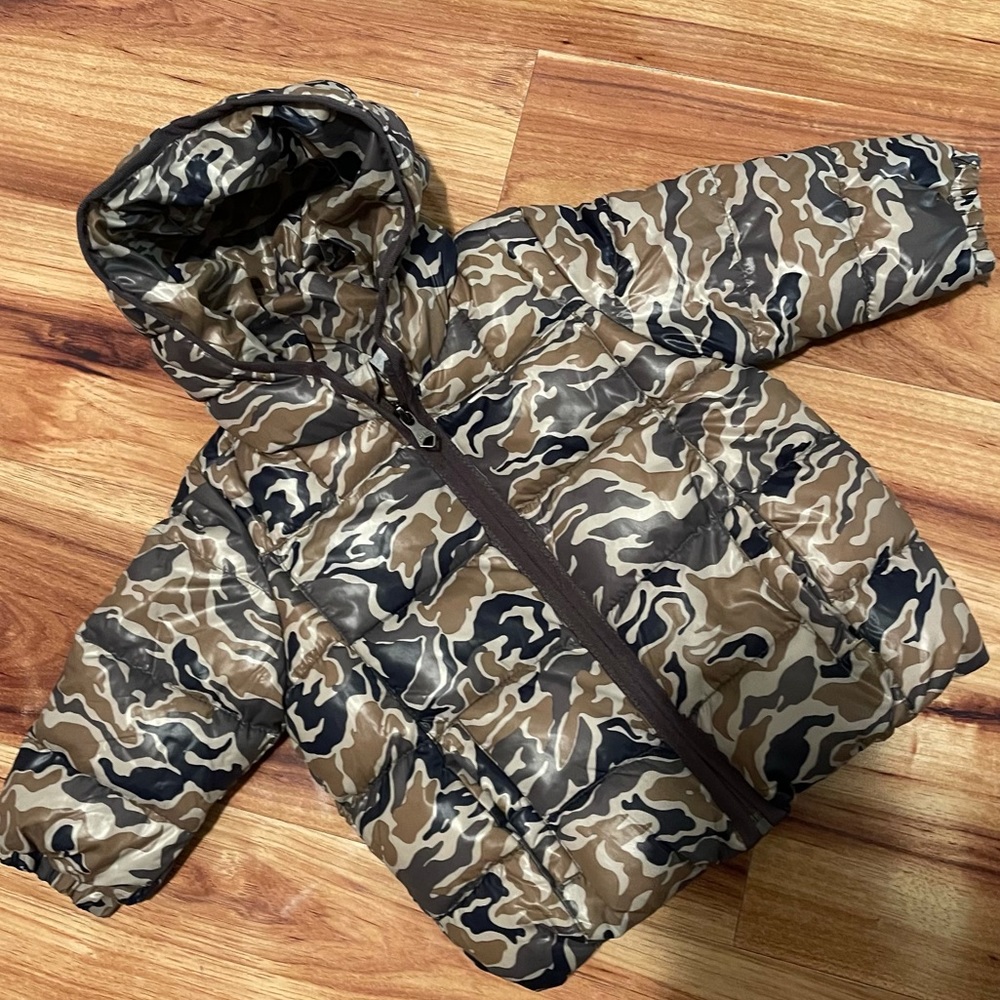 Zara babyboy camo puffer coat